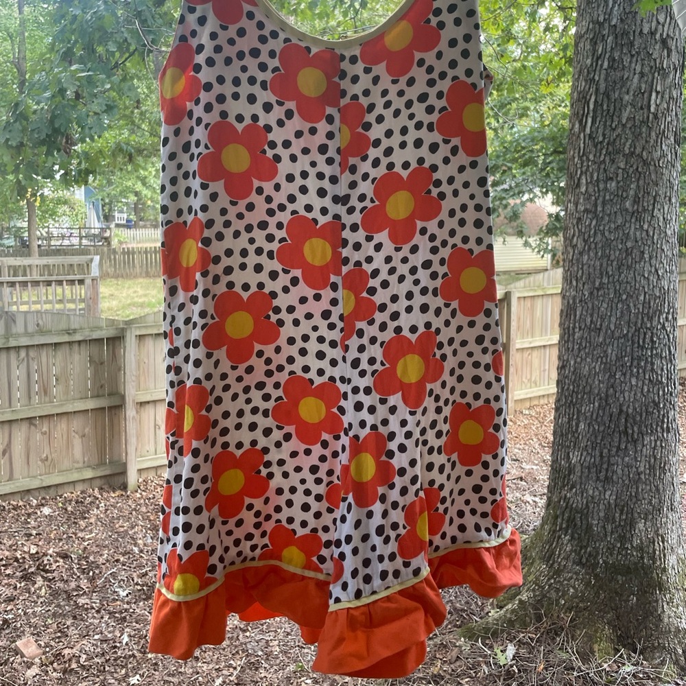 Vintage floral romper